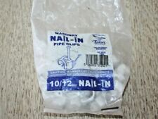 50 x 10/12mm weiß Talon Nagel-Rohrschellen-für Masonary