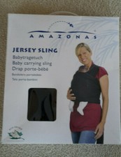 Babytragetuch, schwarz, 5m lang, von amazonas