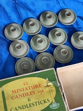 Vintage Kerzenstäbchen Preisbox Miniaturkerzen, keine Kerzen Weihnachten 