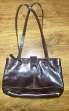 Damen Tasche Echt Leder Vintage Braun Shopper Gebrauch