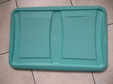 Aufbewahrungsbox Rollenbox Box Kunststoff mit Deckel und Rollen (Deckel defekt)