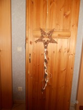 Fenster/ Wanddeko zum aufhängen Weihnachten Stern braun Töne Neu