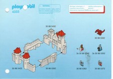 Playmobil® | Bauplan/Anleitung | DIN A 6 | 4333 | Microwelt Ritterburg