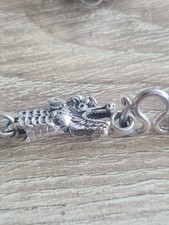 Silber Erbs Kette 925 Sterling Drachenverschluss 51 cm