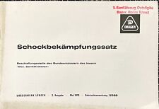 Anleitung zum Schockbekämpfungssatz, Drägerwerk, 1970, Feuerwehr, Rettungsdienst