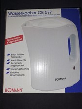 Neuwertiger Wasserkocher CB 577 von Bomann 1 Liter weiß zu verkaufen top