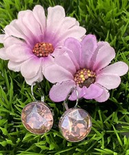 Kristall Ohrringe von Swarovski, rosa??