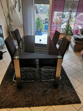 Schöner Designer Glas Esstisch 160x90cm