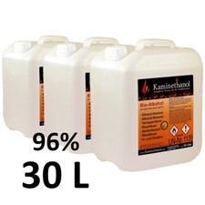 30 L Bioethanol 96,6% Ethanol 30 Liter Bio Alkohol 10 L Kanister Kamin Ausgießer