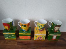 4 Jacobs Ritzenhoff Tassen schöne Motive Nummer 10, 11, 13 und 14 mit Karton