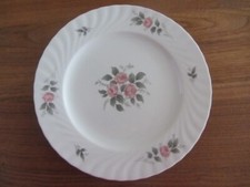 Seltmann Weiden Porzellan Teller Speiseteller Rosen -  Rosa Grau