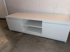 Tv-bank/lowboard, Holz, weiß