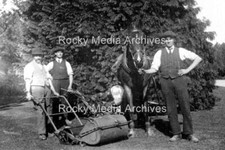 Svb-89 Rasenmäher und Heavy Horse, Somerset. Foto