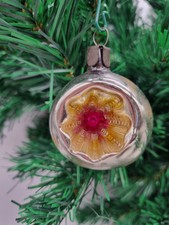 Atemberaubendes Atom Sternenwelle konkav antik Weihnachtsdekoration Glasornament 