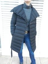 NP229 LUXUS HALLHUBER Daunenmantel Schwarz 34 36 down coat Wintermantel Couture