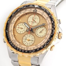 SEIKO SPORTS 150 FLIGHTMASTER FLIEGER CHRONOGRAPH HERREN UHR 7T34-6A00 - BOX