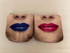 ? Tasche ?, Beutel Handarbeit Stoff  mit Kussmund 