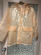 Topshop Größe 8 Peach Kunststoff Gummi transparent Mac-guter gebrauchter Zustand