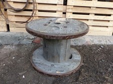 Kabeltrommel Ø70 cm aus Holz mit Eisenring super als Gartentisch Wohnzimmertisch