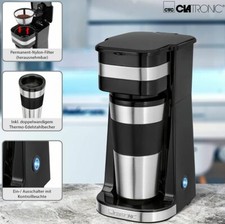 Clatronic KA 3733 1 Tassen Kaffeemaschine CAFE TO GO 750W Thermo Becher 400ml BK