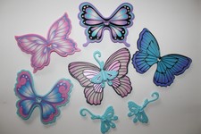 BARBIE PUPPEN FEEN ELFEN FLÜGEL + AUFHÄNGER SCHMETTERLING BUTTERFLY RARITÄT -110