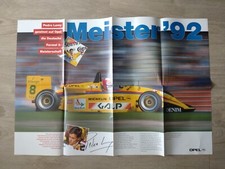 Opel Poster Pedro Lamy Formel 3 Meister 1992 Rennsport "Start"