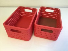 2er Set rotho COUNTRY Aufbewahrungsbox Box Kiste rot Aufbewahrung (R6A3m