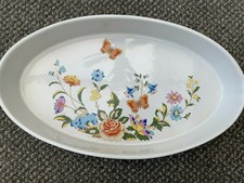 Große Aynsley Cottage Garden oval 15" Backofen Geschirr Serving Dish