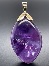 *SCHMUCKJAGD* ANHÄNGER 375/- GELBGOLD MIT AMETHYST - SOGNI D'ORO