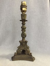 Messing Cherub Gesicht Lampe Tri-Fuß Ständer-sehr guter Zustand