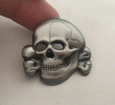 Anstecknadel, Pin, Motorrad, Totenkopf, Husarenkopf, Kutte, Rocker, Biker