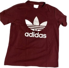 Adidas T- shirt Damen 42, Weinrot