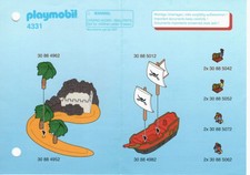Playmobil® | Bauplan/Anleitung | DIN A 6 | 4331 | Microwelt Piraten