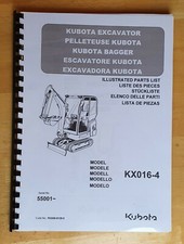 Ersatzteilliste / Stückliste für Kubota KX016-4 Minibagger