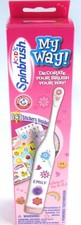 Neu My Way Kinder Spinbrush Mädchen elektrische Zahnbürste mit Aufklebern Neu verpackt