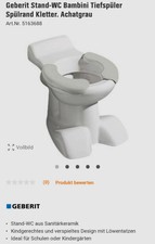 Geberit Kinder Stand WC Tiefspüler weiß inkl Sitzauflagen