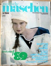 DDR Zeitschrift "modische maschen" von 1988