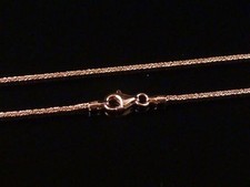 Kette 925 Sterling Silber Ø 1,2 mm rosegold Glitzer funkelnd 40-50 Halskette 