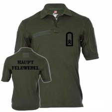 Tactical Poloshirt Alfa - Hauptfeldwebel Dienstgrad BW Abzeichen Offizier #19100