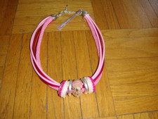 Halskette, Collier, rosa-pink, Bijoux, Marke: just a touch, NEU