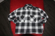 H&M Divided Bluse schwarz kariert Gr. XS ~ 34 - wie neu Langarm Damen Holzfäller