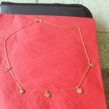 GOLDKETTE  14 Karat mit 5 GLÜCKSANHÄNGER Selten