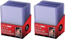 50X Ultra Pro 3X4" Premium Top Loader klar normale starre Kartenhalter
