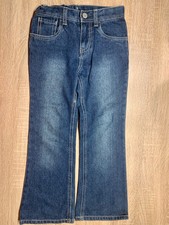 Jeans Cherokee Mädchen Hose dunkel blau 5 T Große m. Blume Deko 5-6 jahresalt