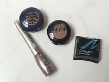 MÄC NYX Manhattan Yves Rocher Lidschatten türkis gold blush Gothic Party 
