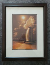 BURJ AL ARAB BILD FOTO BILDERRAHMEN 27 x29 cm
