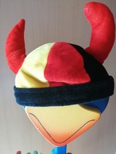 Deutschland Wikingermütze Fanmütze Fanhut mit Hörner sehr gut 