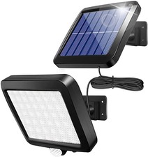 Solarlampen, Solarleuchte Außen 56 LEDs mit Bewegungsmelder, IP44 Wasserdicht