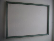 großer Bilderrahmen, türkis, leer, ca. 73,5 cm x 53,5 cm