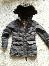 Khujo Herren Winter Parka Jacke Dresden GEFÜTTERTE gesteppte Freizeit grau große VGC